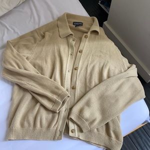COMFY beige knit cardigan